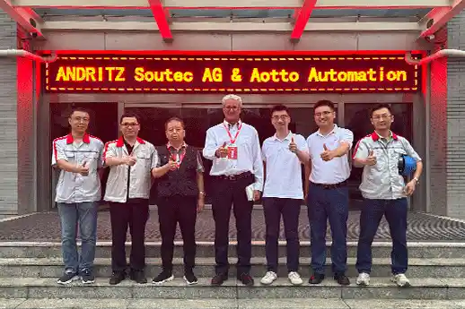 ANDRITZ Soutec Group executives visited AOTTO and jointly drew a new blueprint for cooperation in door ring laser weldin…